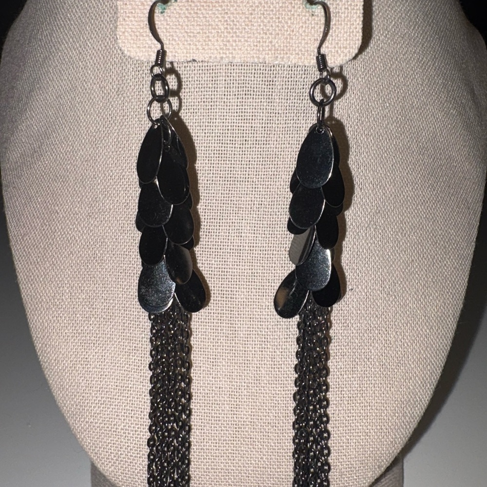 Dulcet Designs Black Dangle Earrings